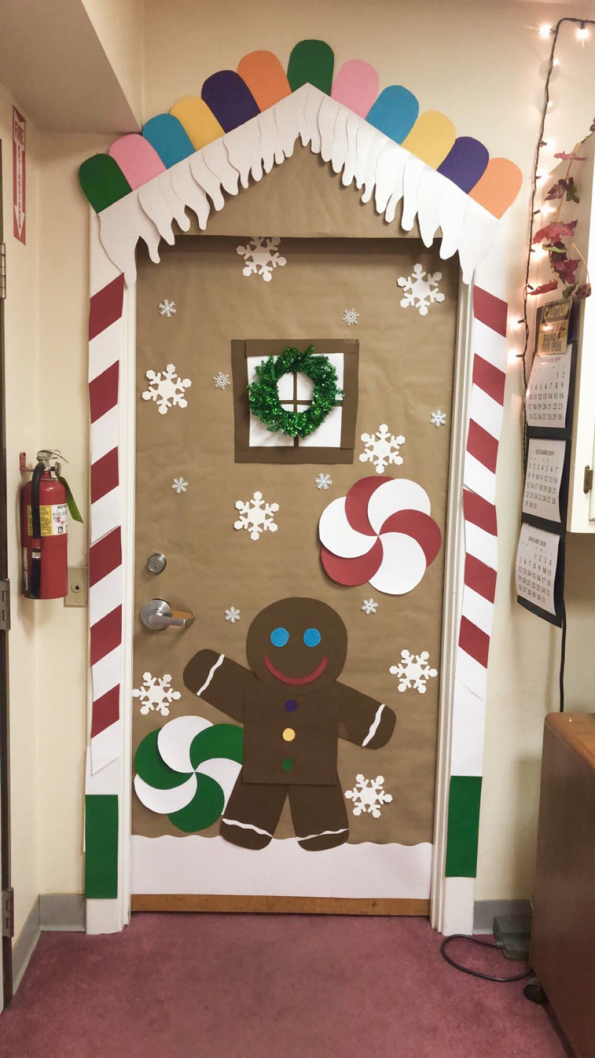 Gingerbread Door Decoration  Door decorations classroom christmas