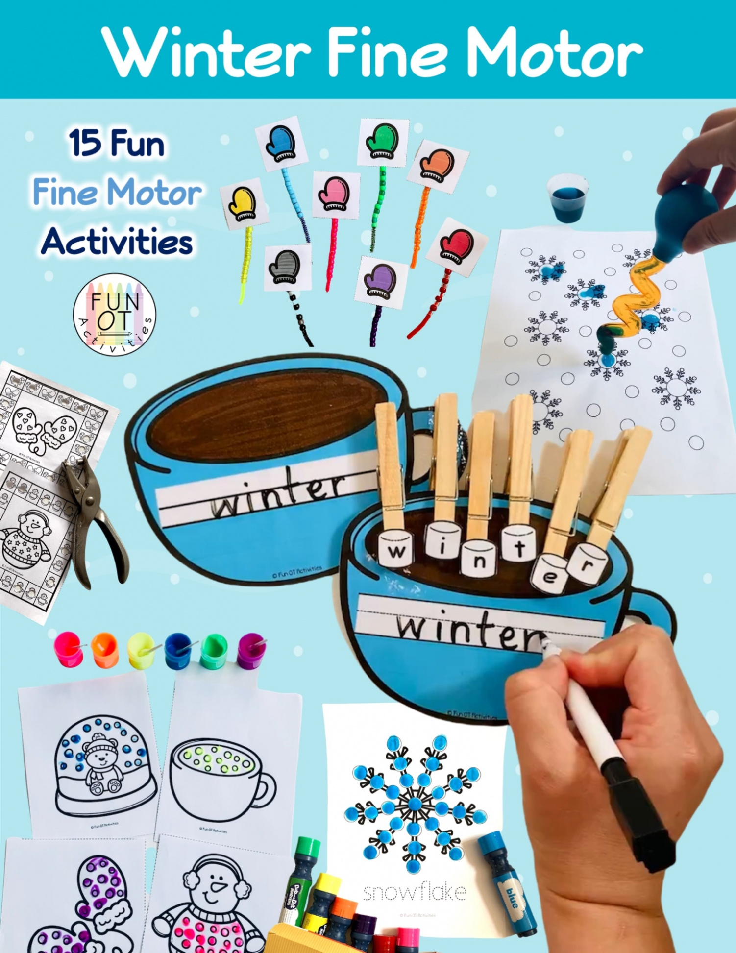 Hands On Fine Motor Activities for Winter