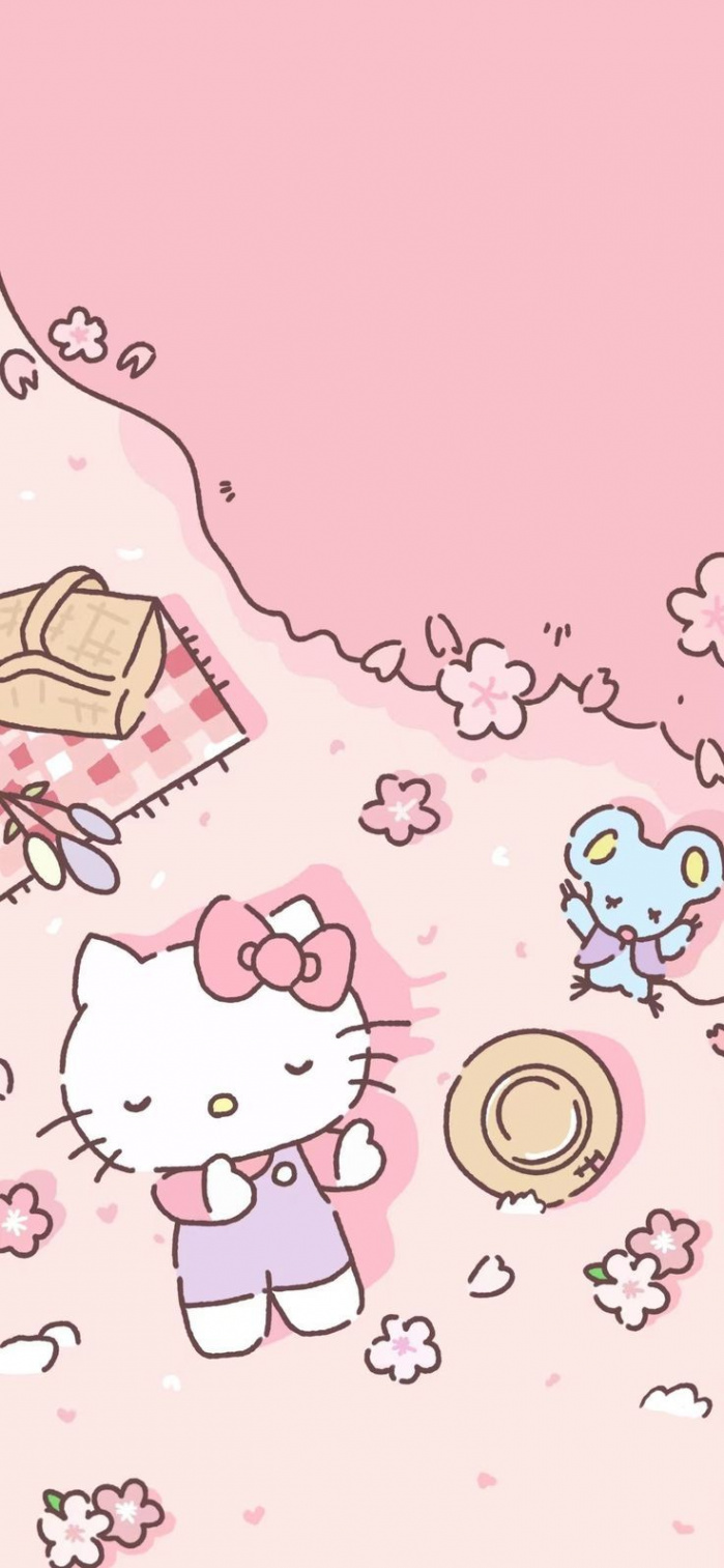 Hello Kitty iPhone Wallpaper - Cute and Playful Design