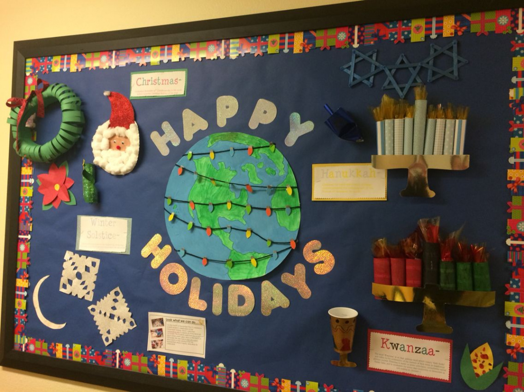 Holiday Customs Bulletin Board  Holiday bulletin boards