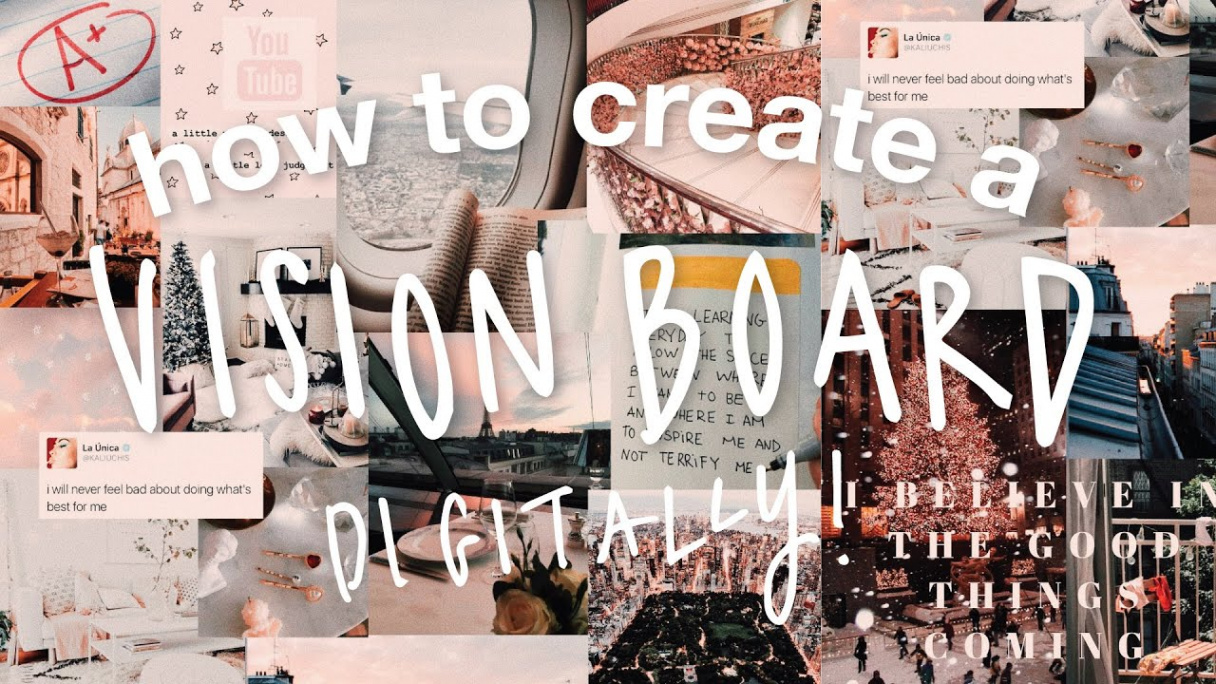 how to create a DIGITAL VISION BOARD that ACTUALLY WORKS