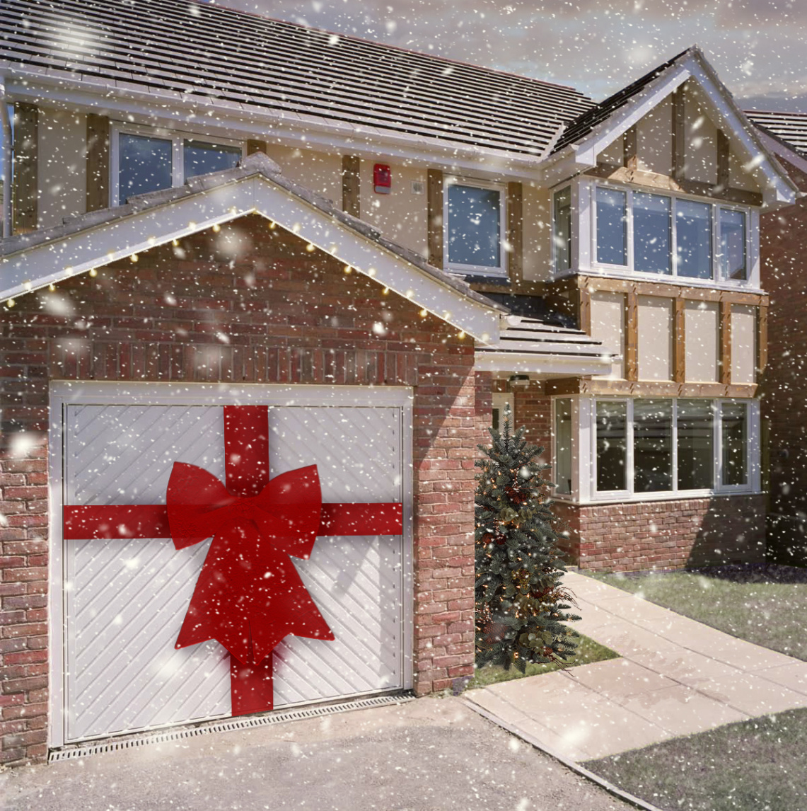 How to decorate a garage door at christmas: festive tips  The