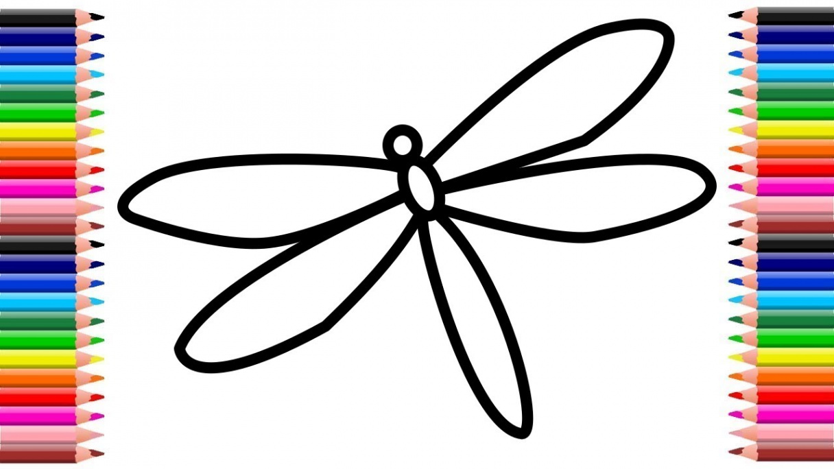 How to draw a dragonfly  Easy Drawing