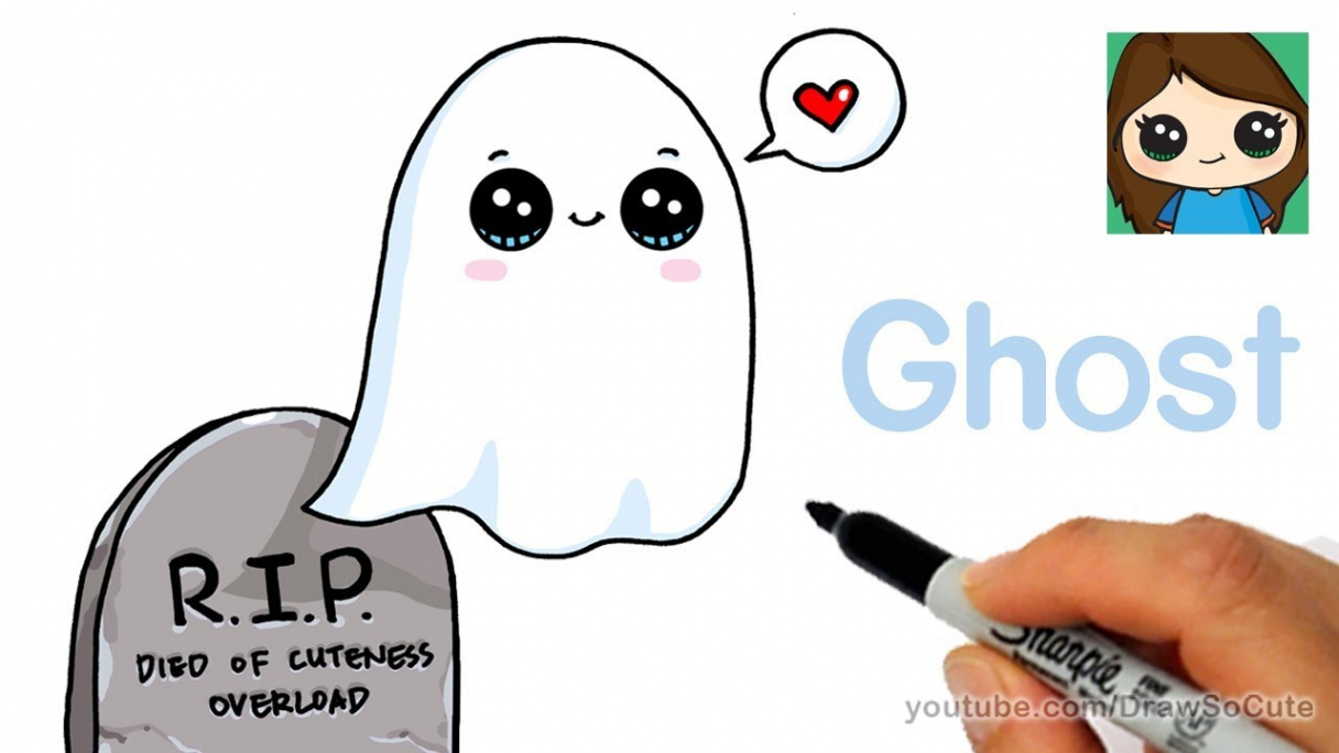 How to Draw a Ghost Super Easy