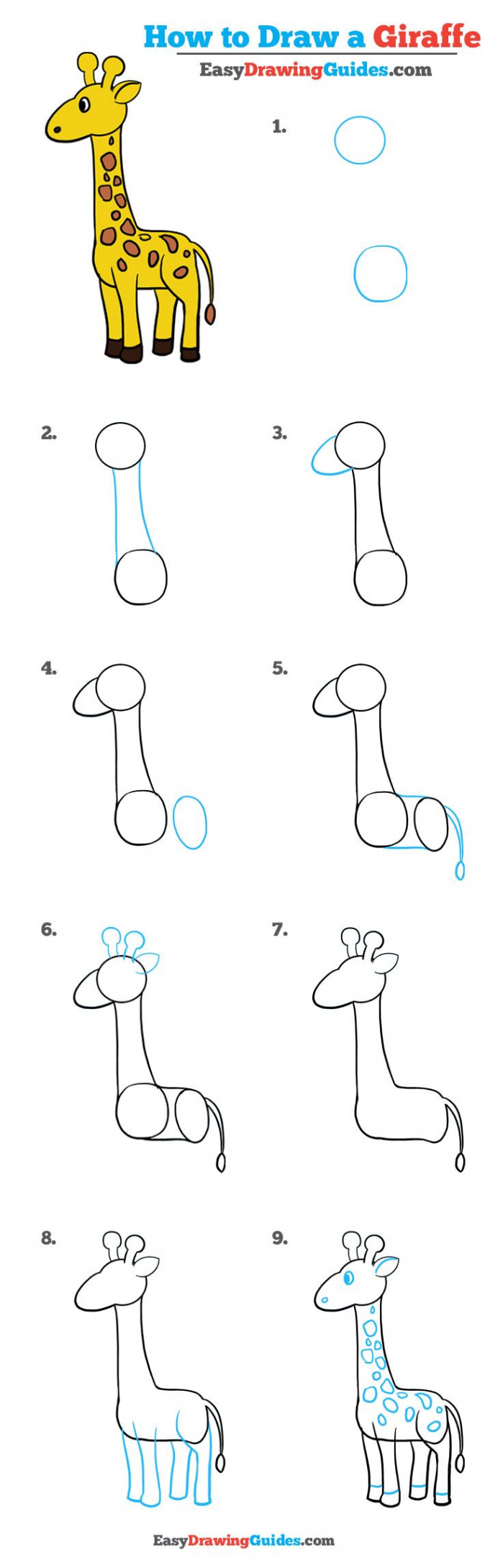 How to Draw a Giraffe – Really Easy Drawing Tutorial  Drawing