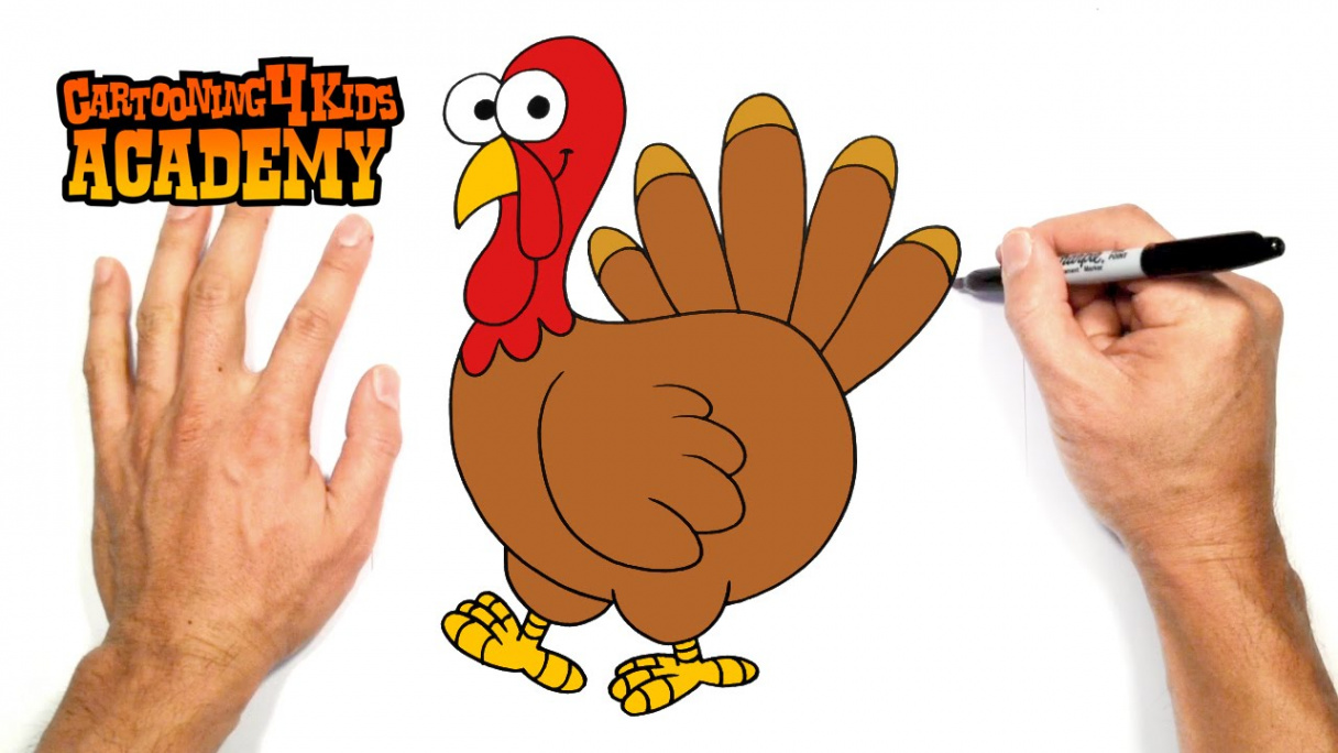 How to Draw a Turkey- Art for Beginners