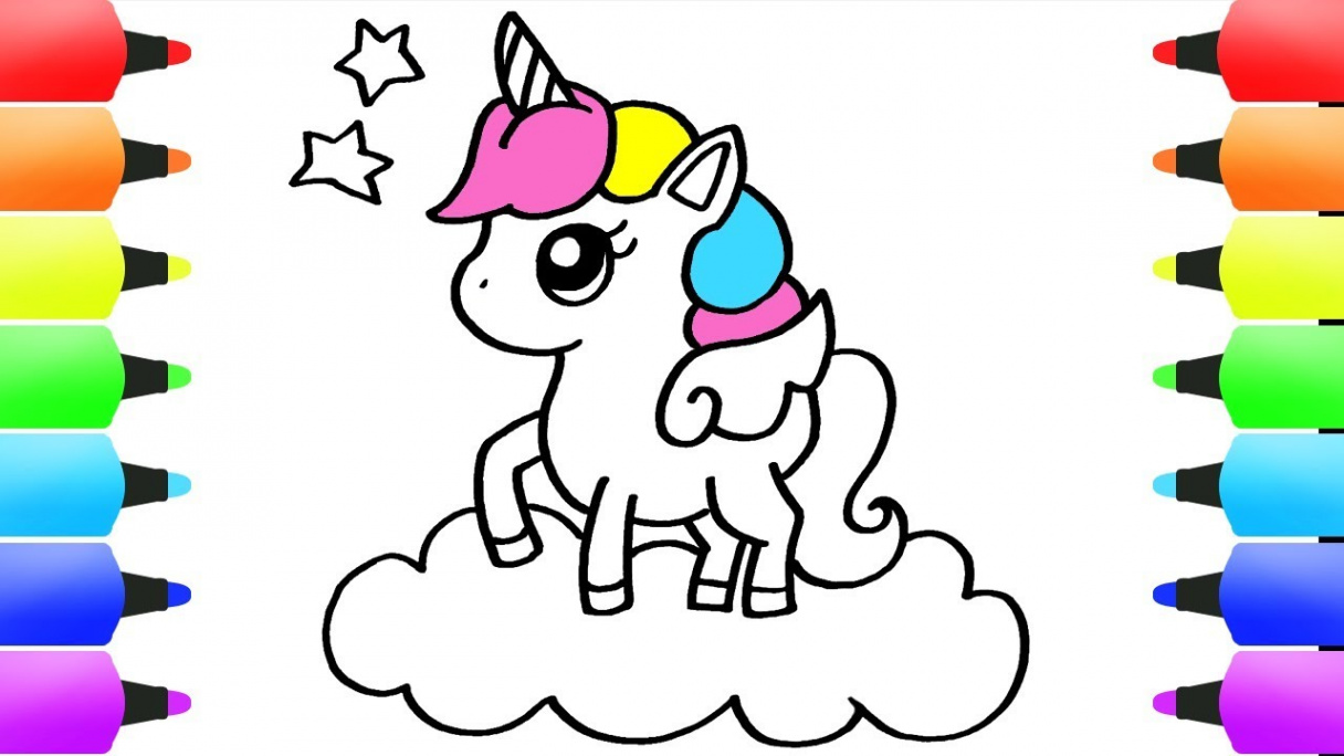 HOW to DRAW a UNICORN Easy & Cute Drawing for Kids