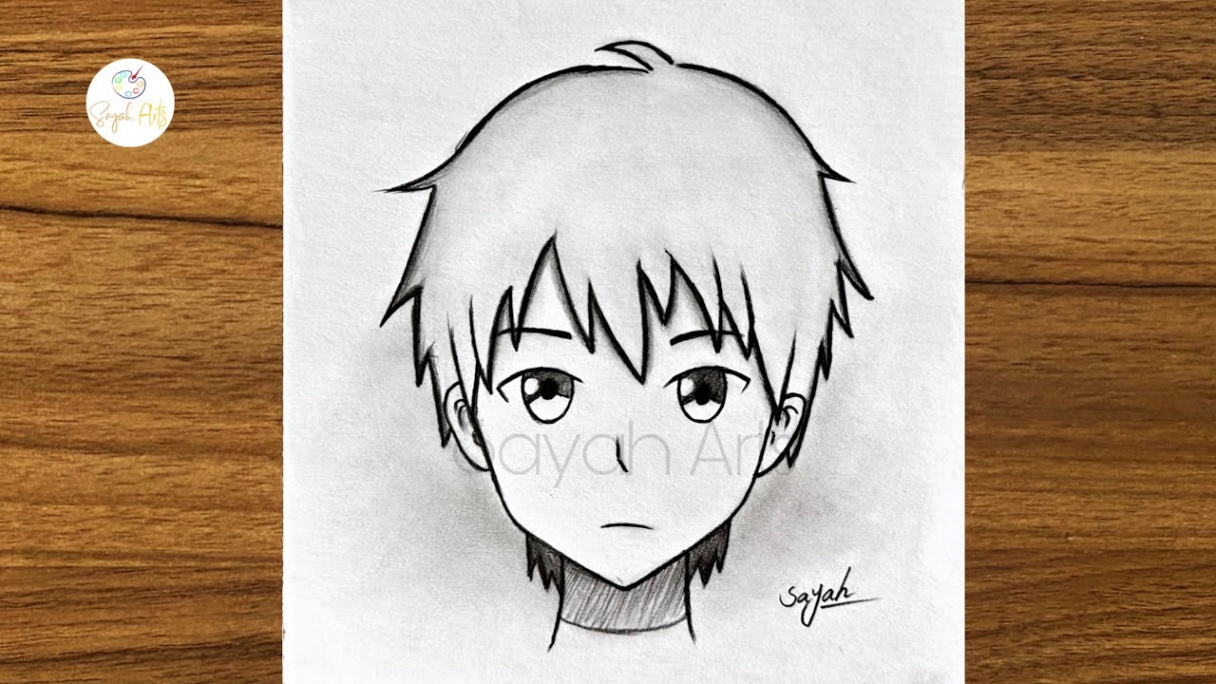 How to draw anime boy  Easy anime drawing  Easy drawings step by step   Anime drawings