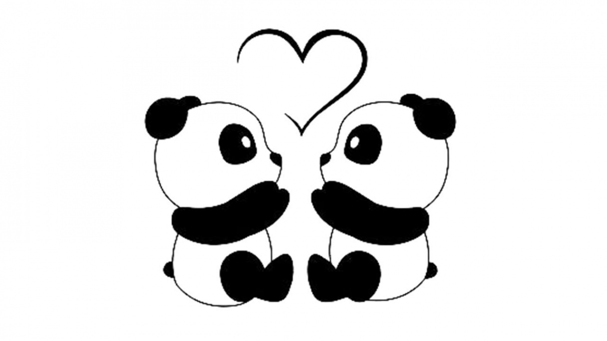 How to draw cute panda friendship drawing tutorial  step by step