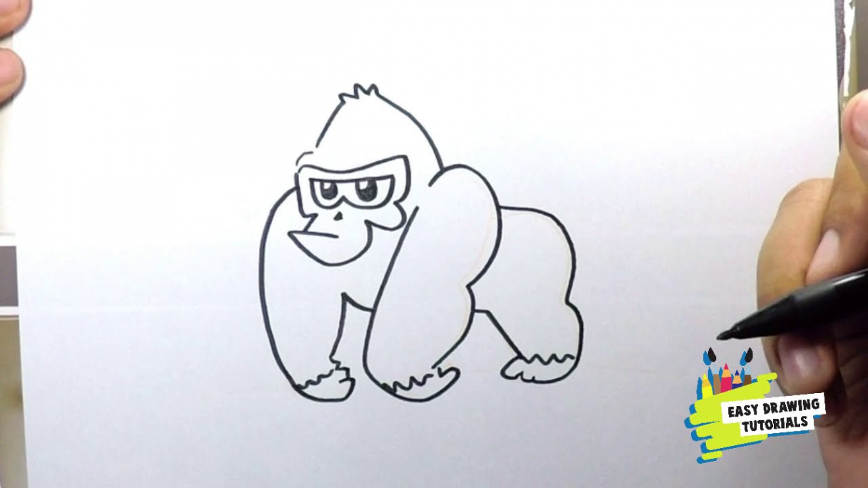 How to Draw Easy gorilla