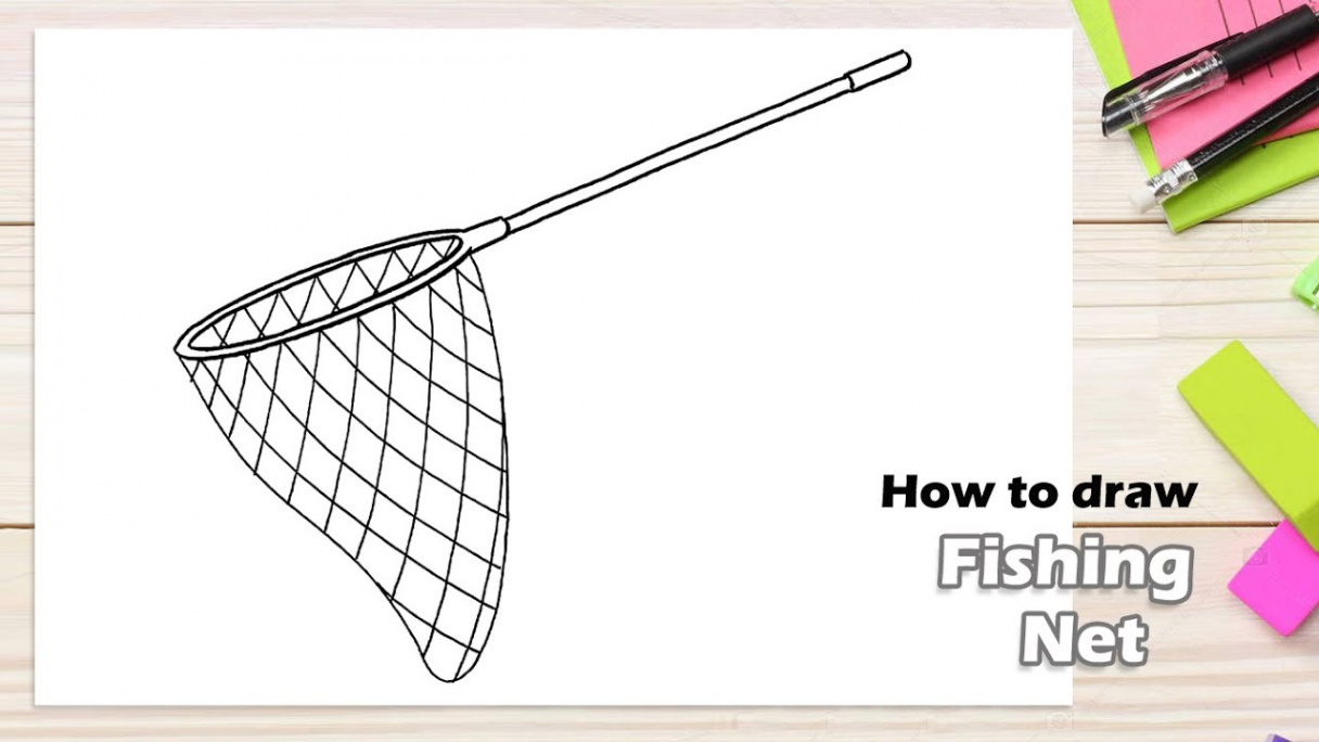 How to draw Fishing Net