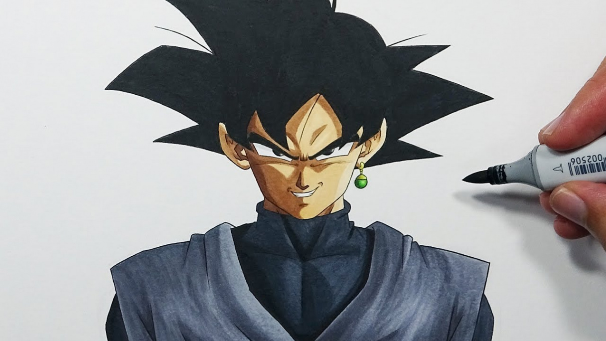 How To Draw Goku Black - Step By Step Tutorial