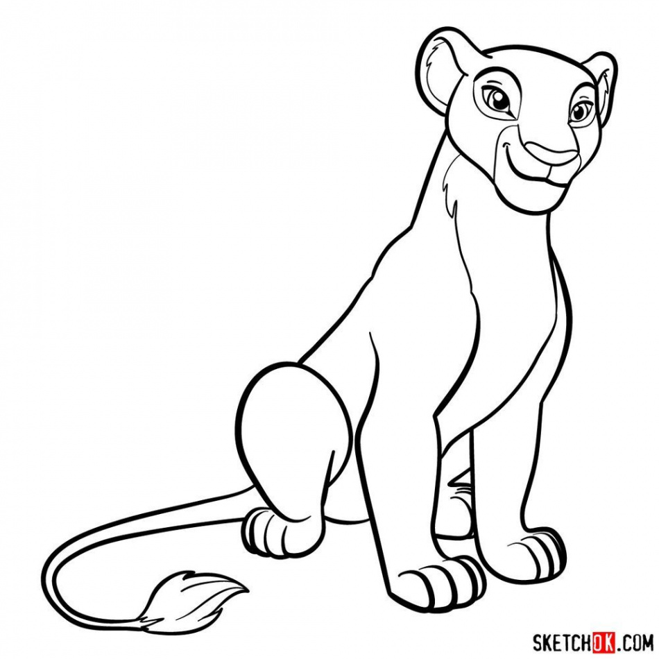 How to draw Nala  Lion king drawings, Lion king art, Lion king