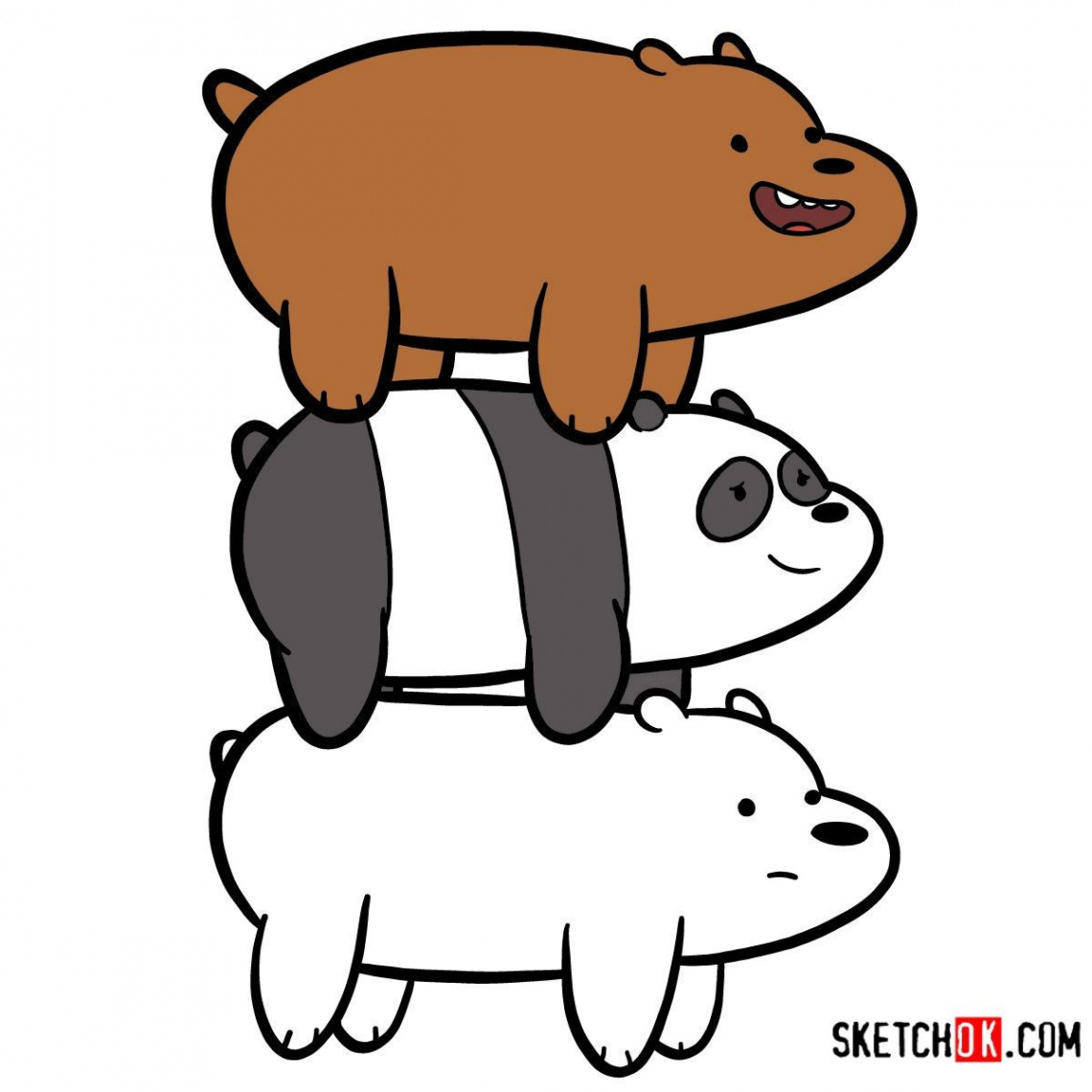 How to draw We Bare Bears ideas  we bare bears, bare bears