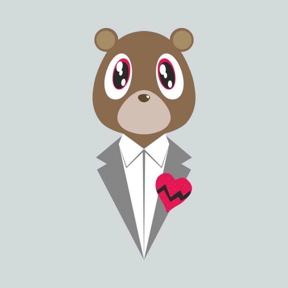 kanye bear  Kanye west tattoo, Pop art drawing, Dope cartoon art