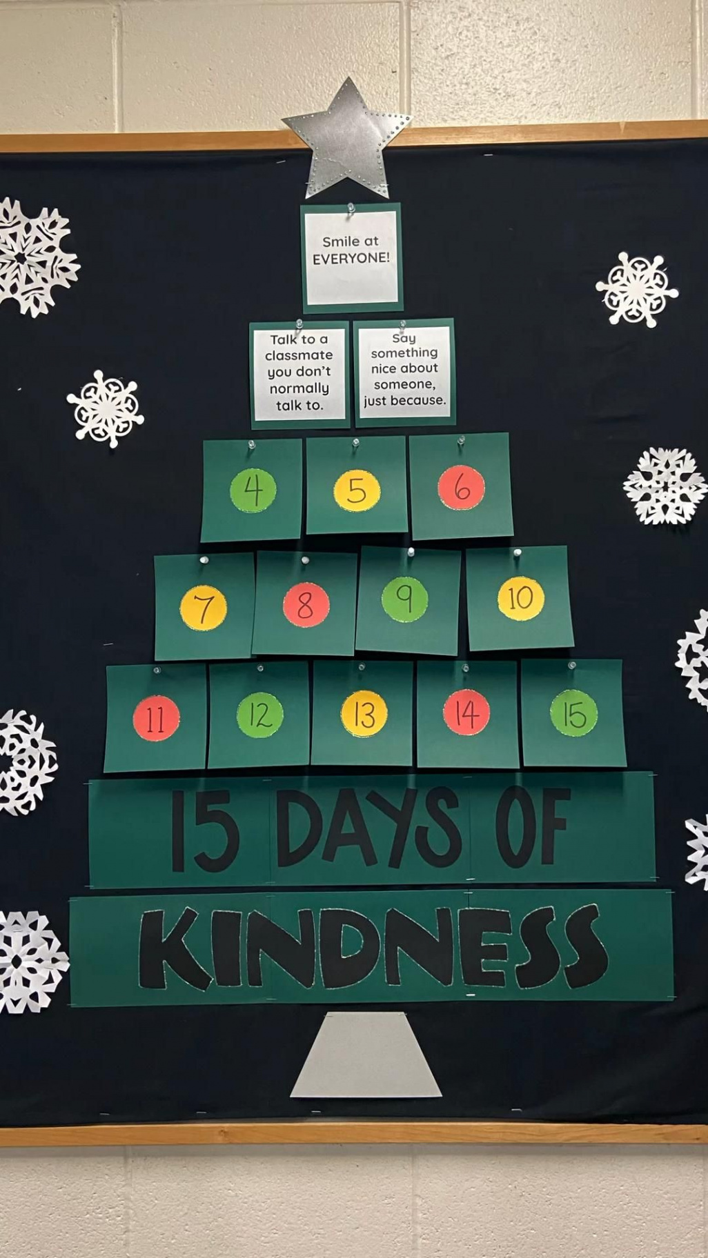 Kindness Bulletin Board  Christmas bulletin, Christmas bulletin