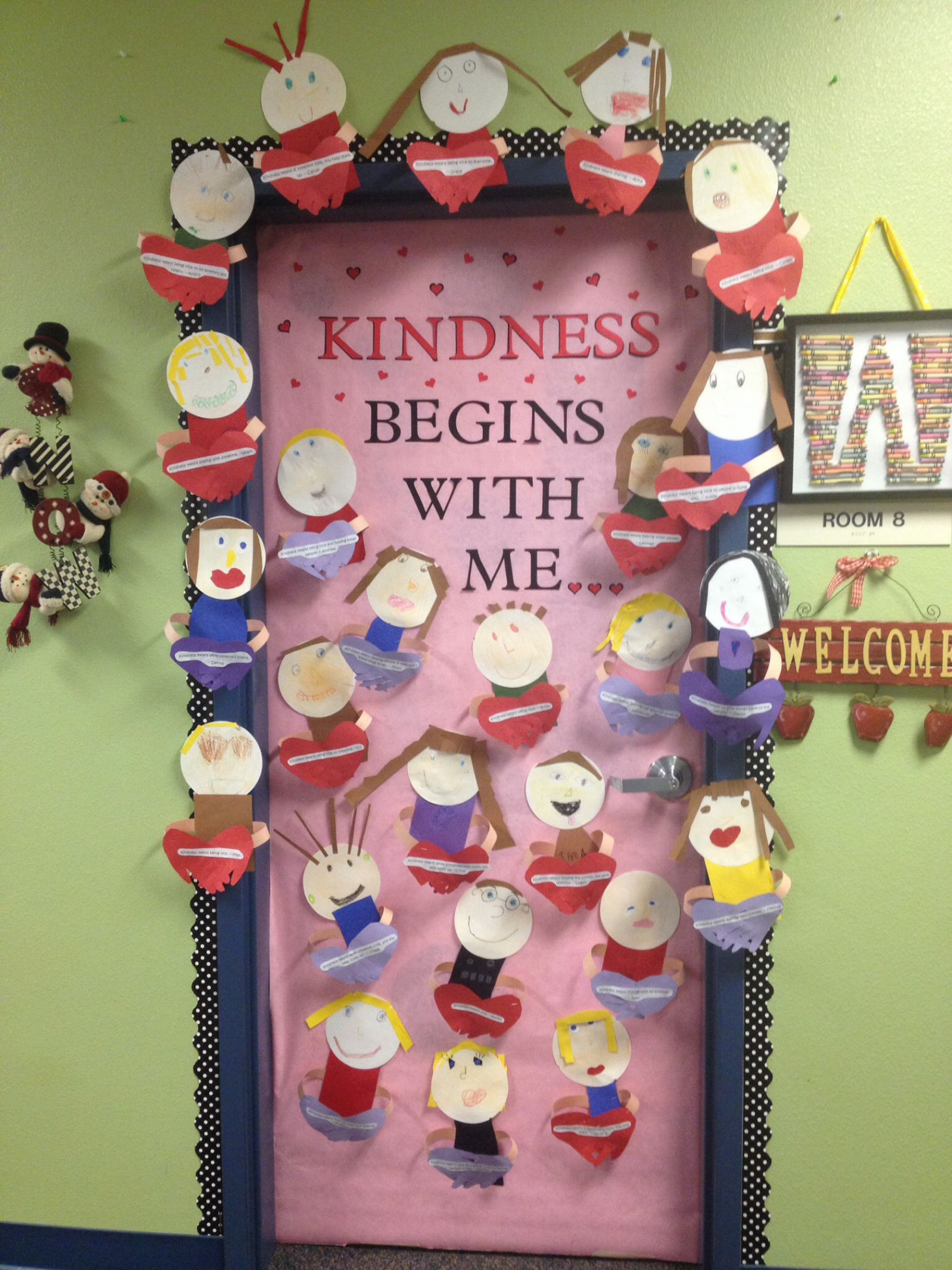 Kindness door decorating contest winner  Valentines door