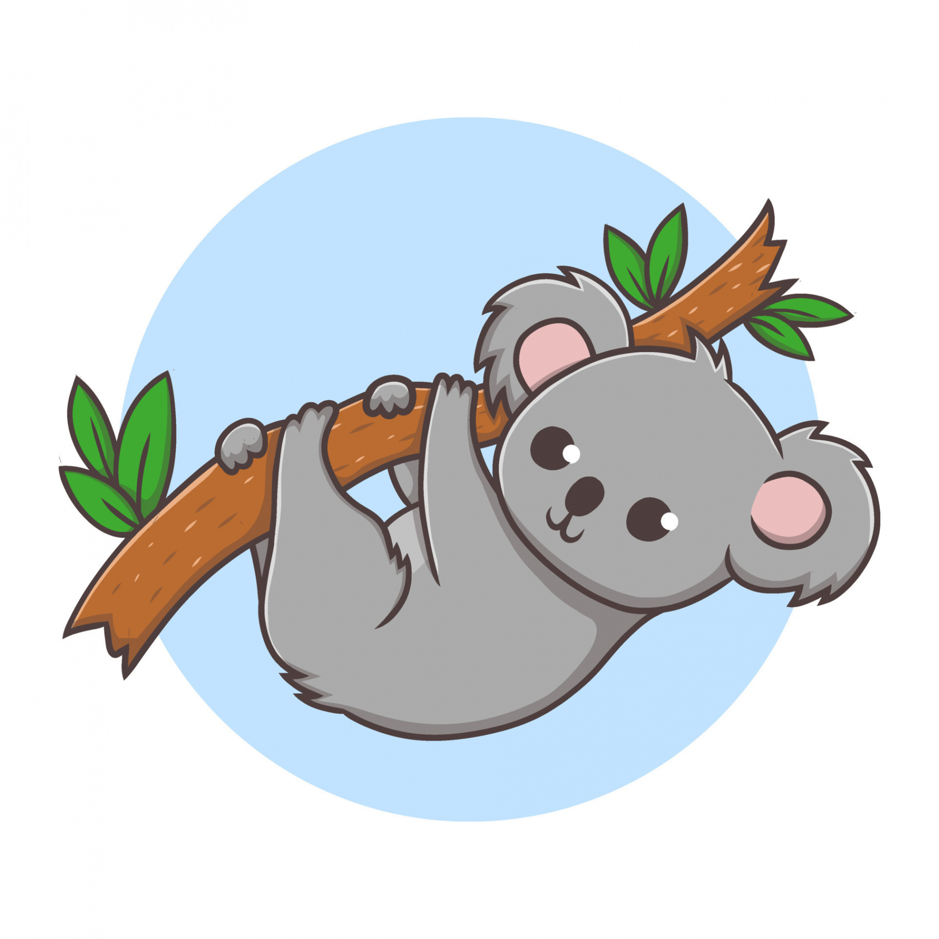 Koala-Kinder zeichnen Cartoon