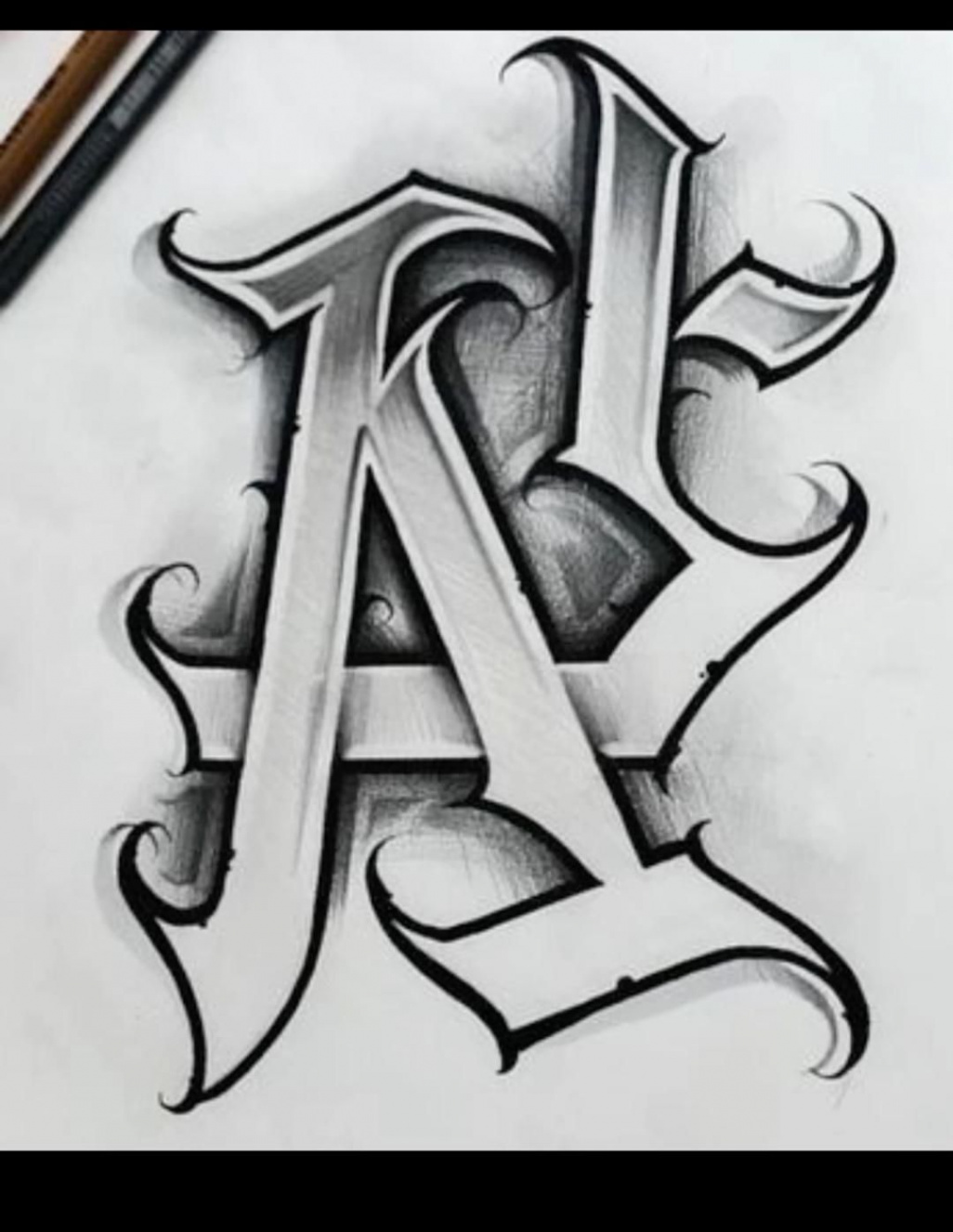 La tattoo work  Chicano drawings, Tattoo lettering fonts, Cholo