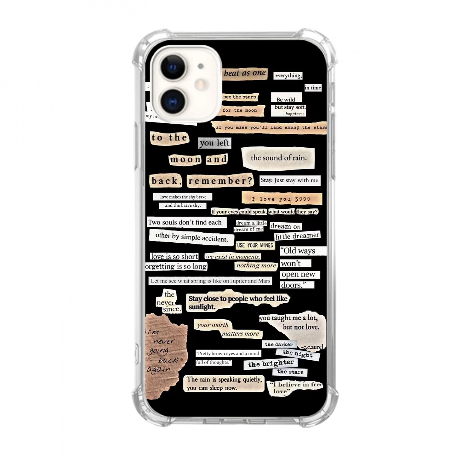 Lemifelgby Aesthetic Verse Case Compatible with iPhone , Hippie