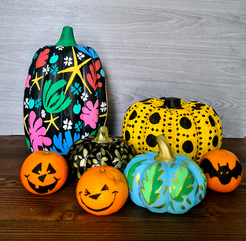 No carve pumpkin ideas with POSCA - uni-ball