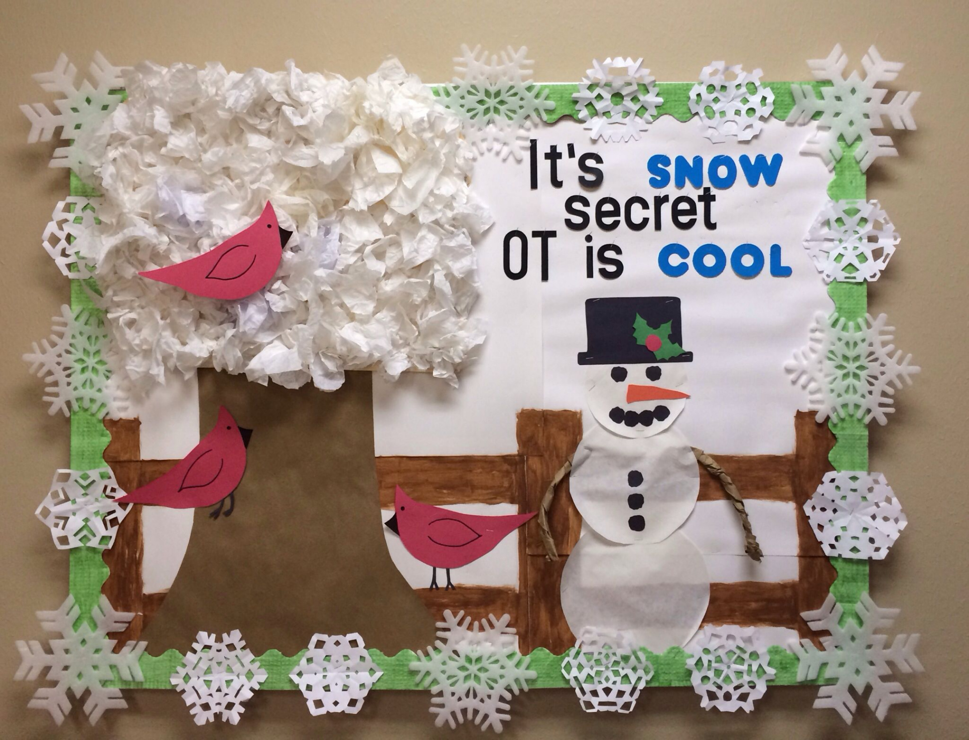 Occupational therapy winter bulletin board