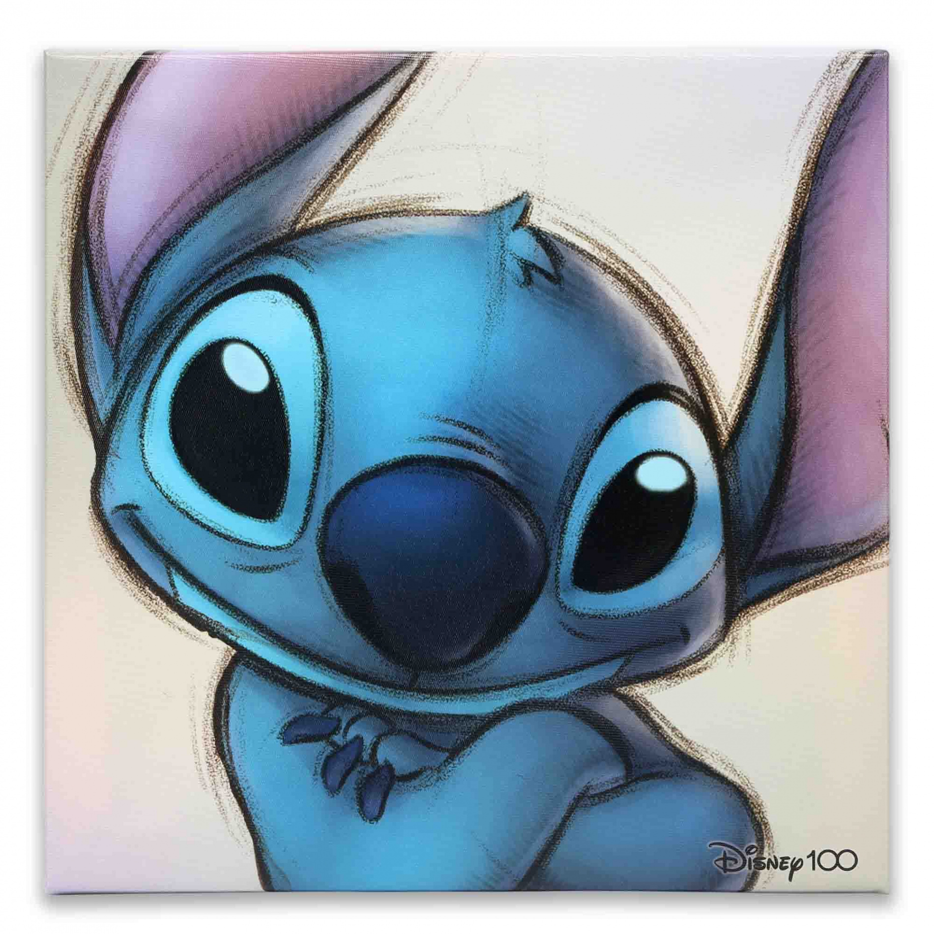 Open Road Brands Disney th Anniversary Lilo and Stitch Sketch Gallery  Wrapped Canvas Wall Art - Classic Stitch Wall Art for Home