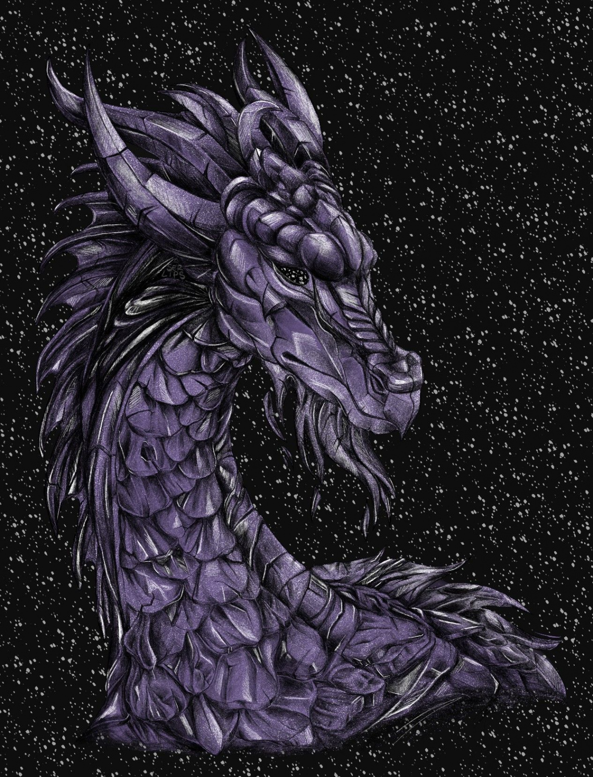 PURPLE DRAGON  Dragon drawing, Painting, Illustration