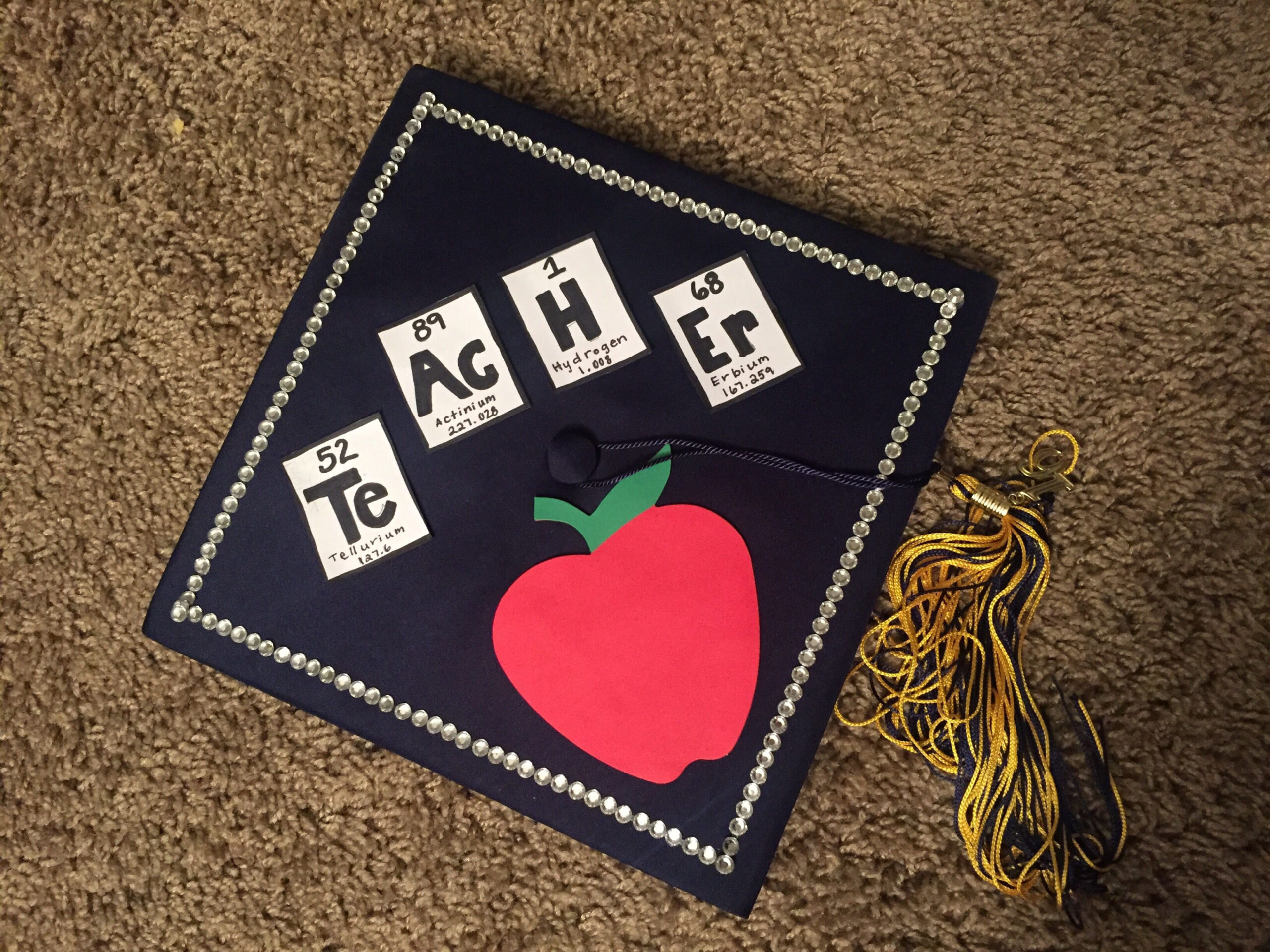 Science teacher graduation cap  Teacher graduation cap