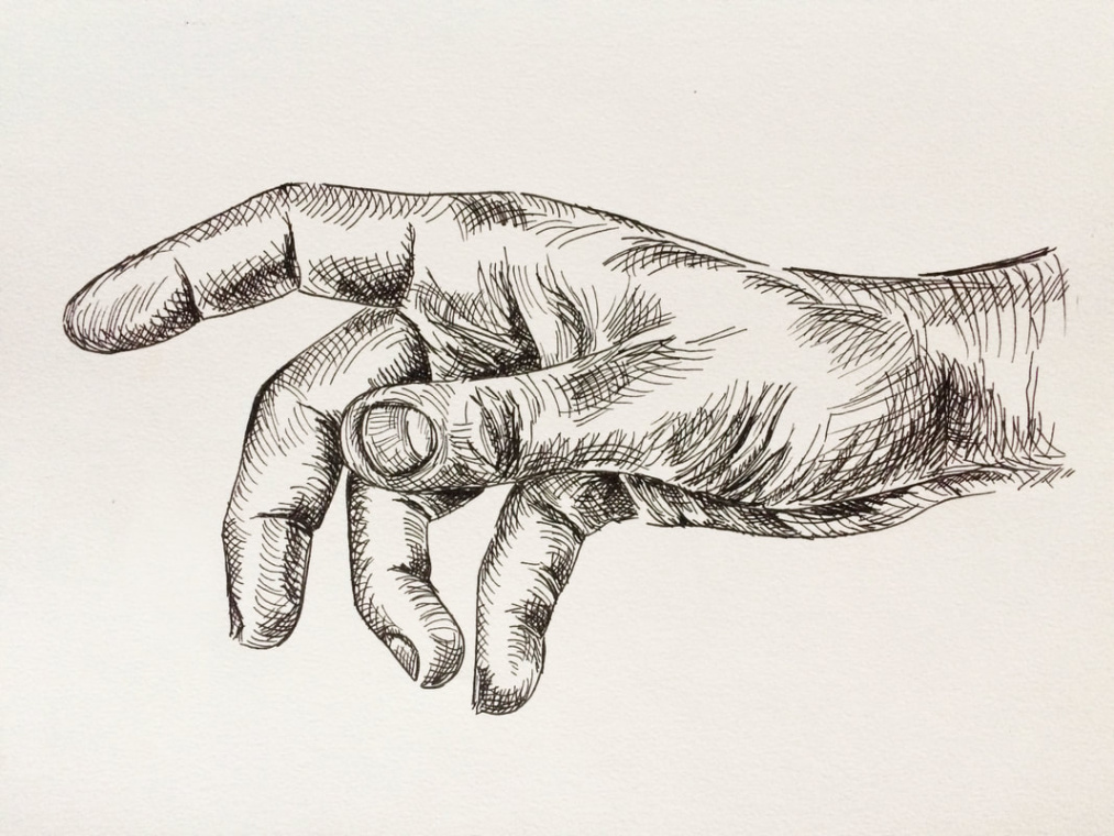 Shading a Hand Using Pen and Ink - Erika Lancaster- Artist +