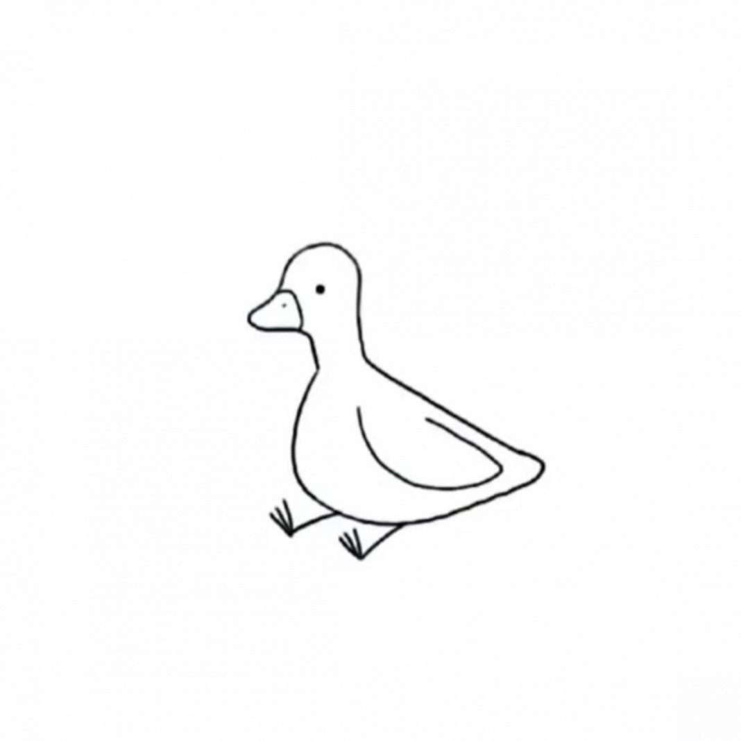 Sitting duck  Art drawings simple, Bird outline, Simple bird tattoo