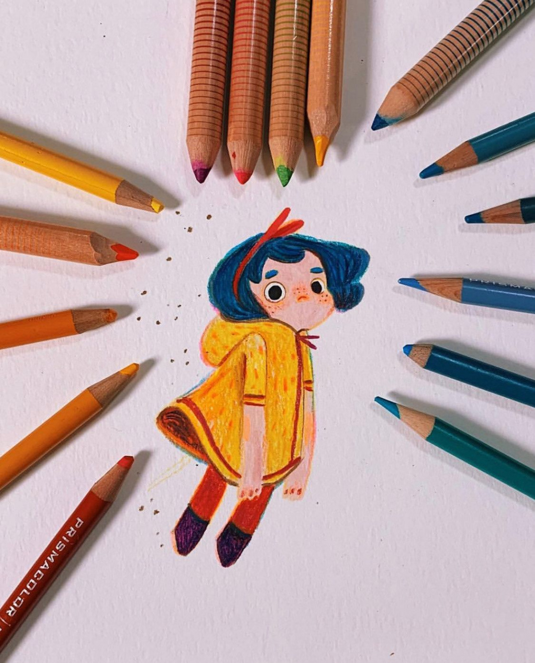 Sketches and explorings on Behance  Color pencil illustration