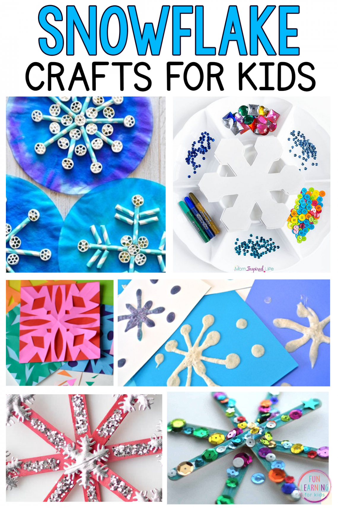 + Snowflake Crafts for Kids