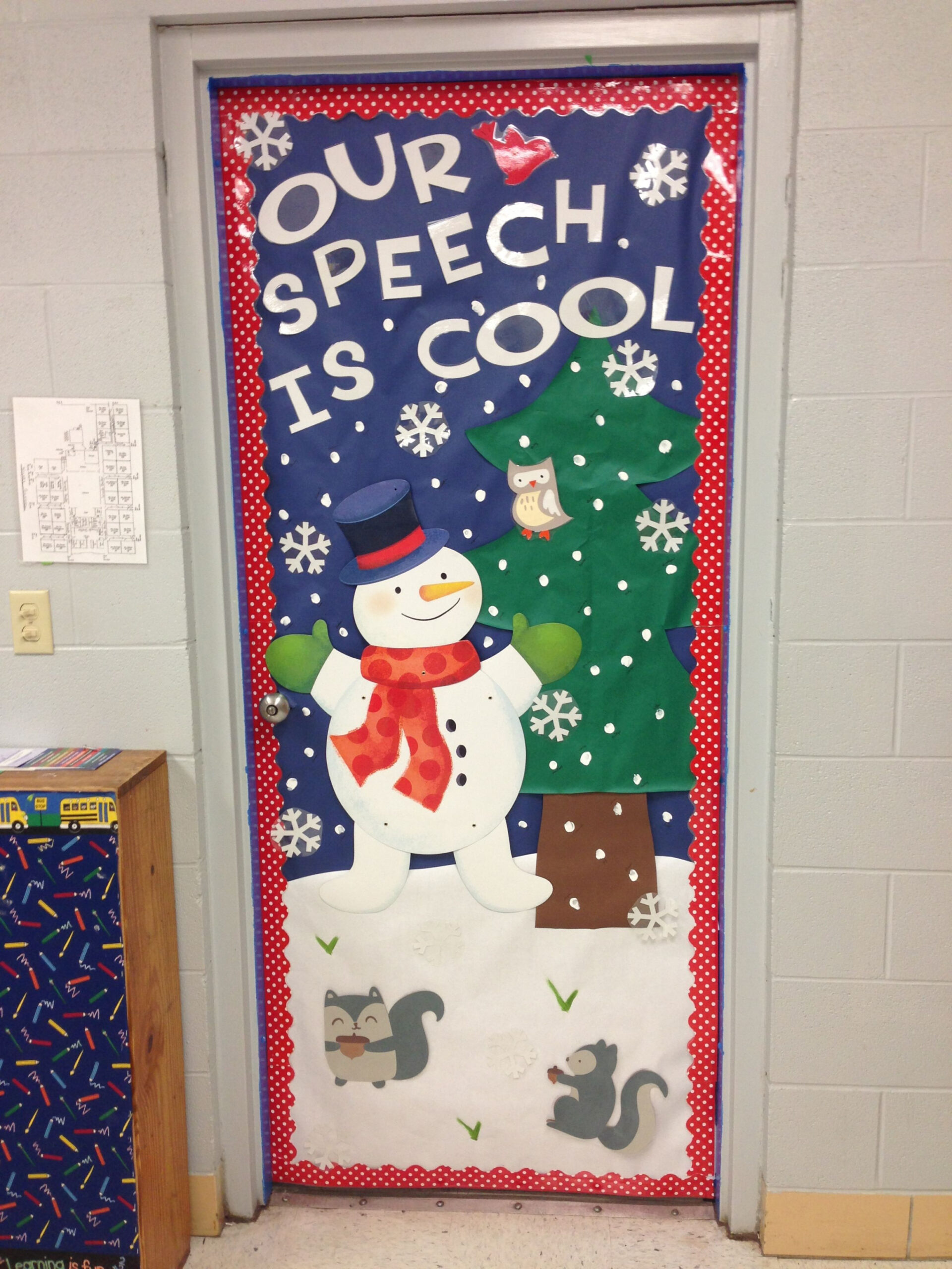 Speech Therapy Christmas Door Decorations Ideas -