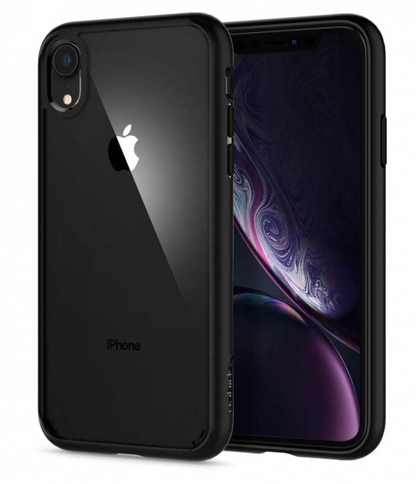 Spigen Ultra Hybrid Hülle Kompatibel mit iPhone XR -Schwarz