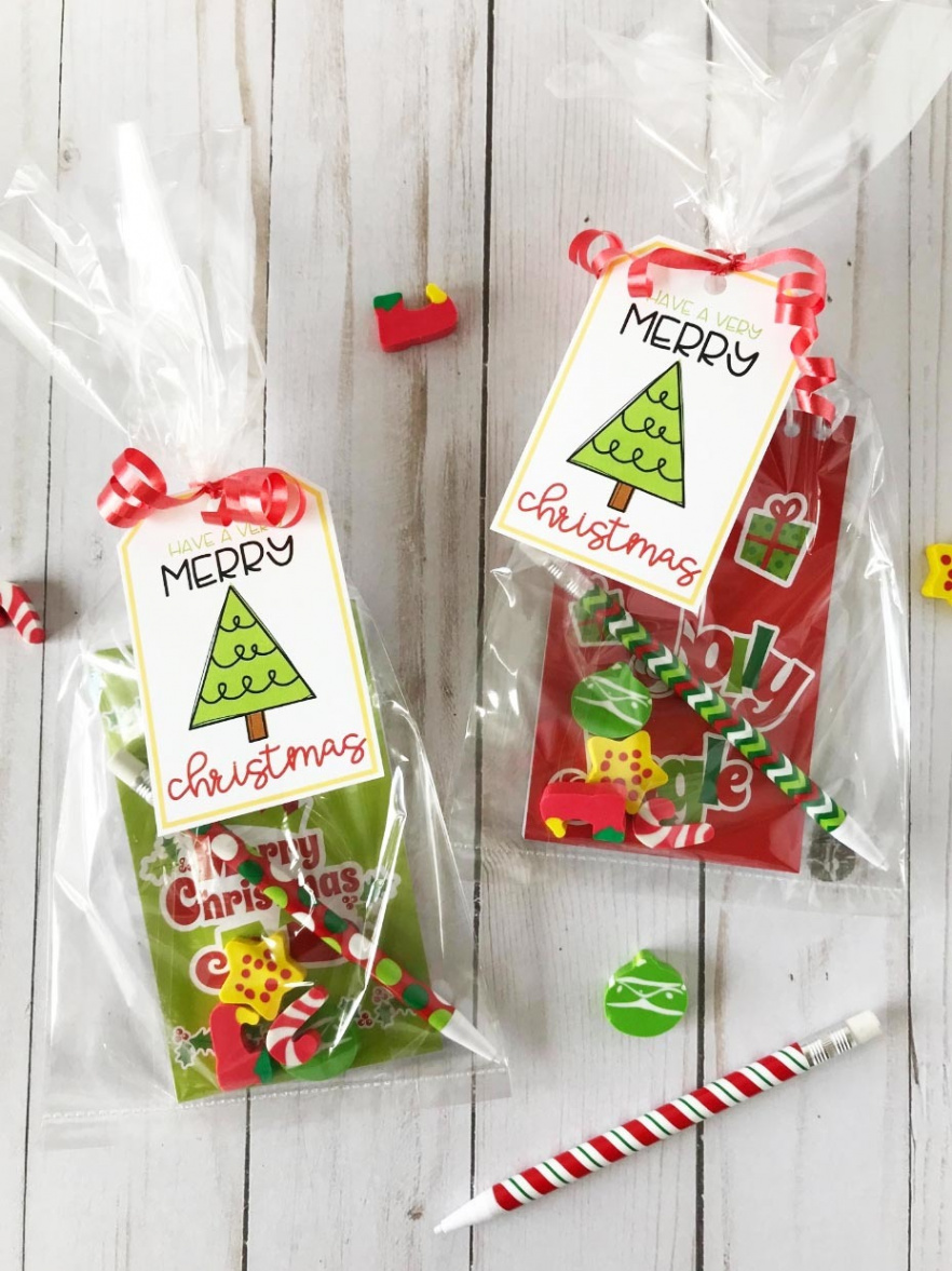 Student Christmas Gifts with Free Tags  Fun