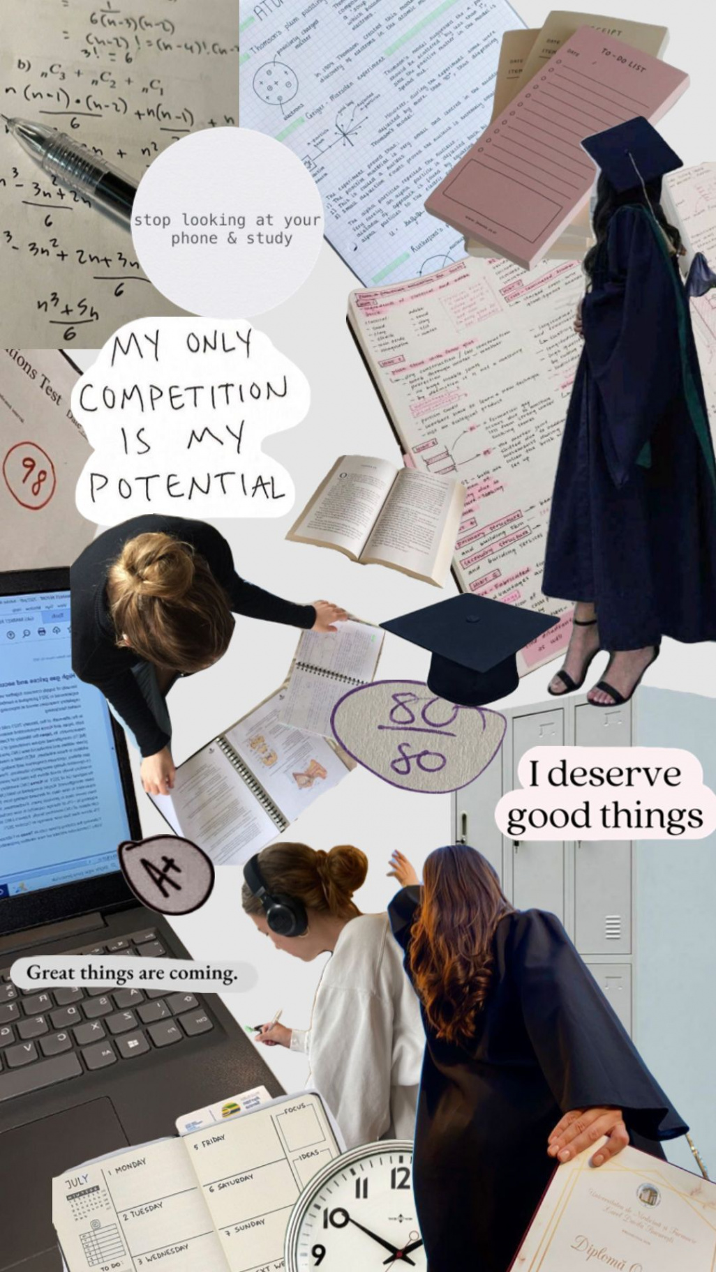 Study motivation board- vision board for good grades #goodgrades