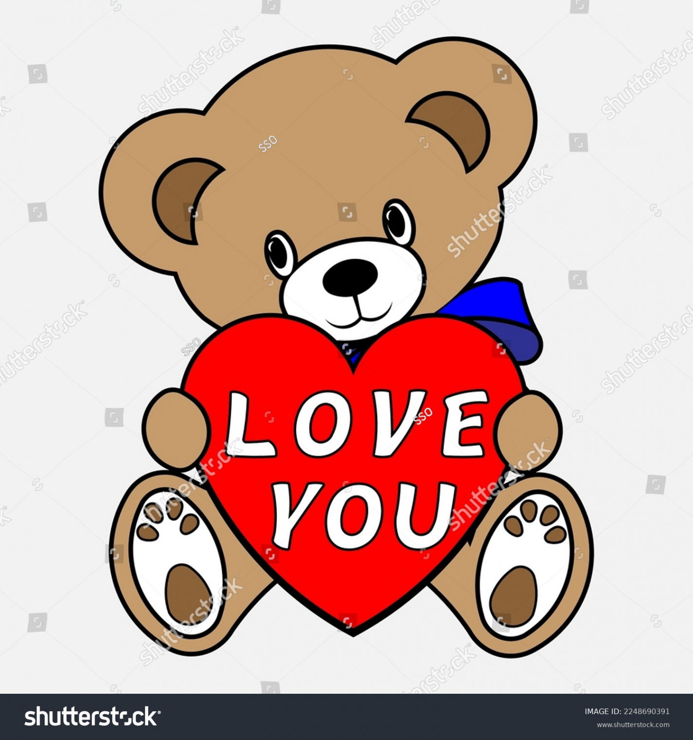 , Teddy Bear Holding Heart Love Images, Stock Photos, D