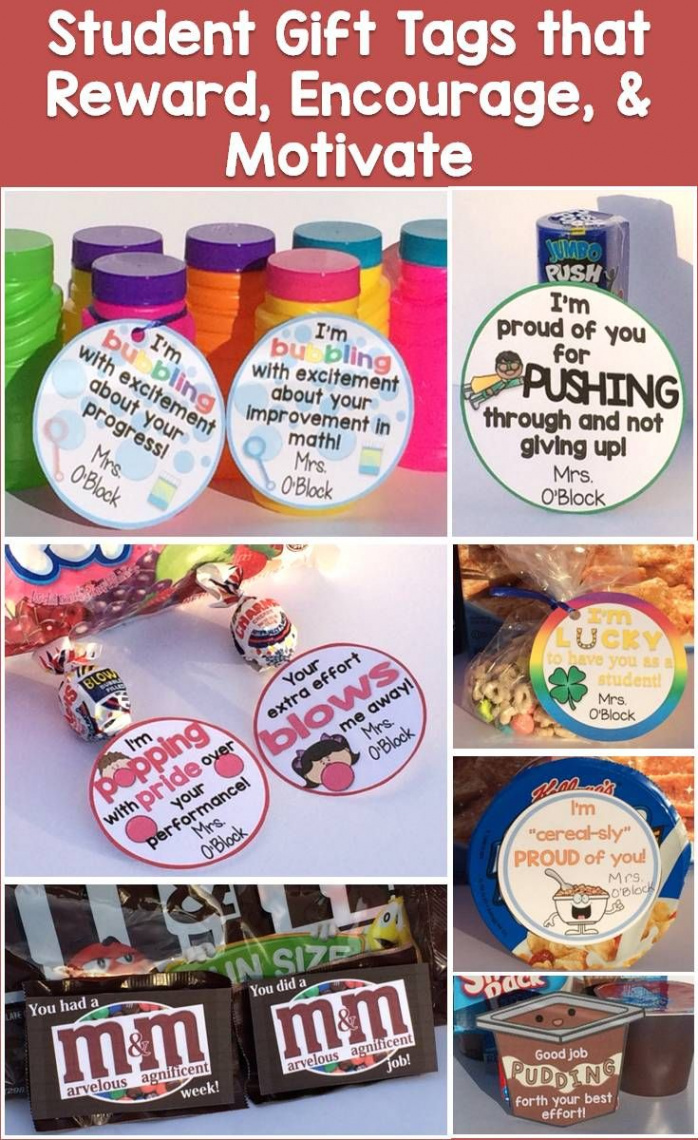 Testing Treat Tags  Test Motivation Gift Tags Editable