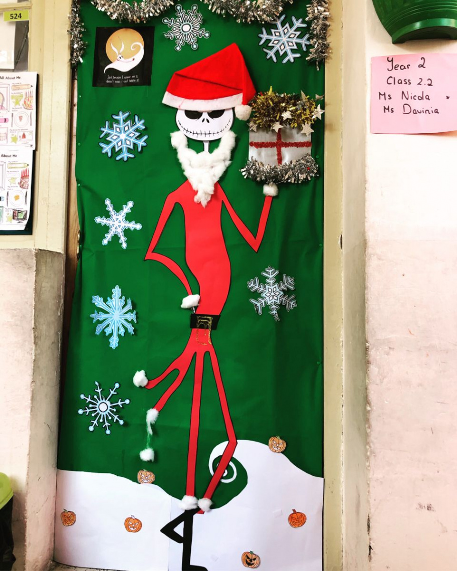 The nightmare before Christmas classroom door  Nightmare before