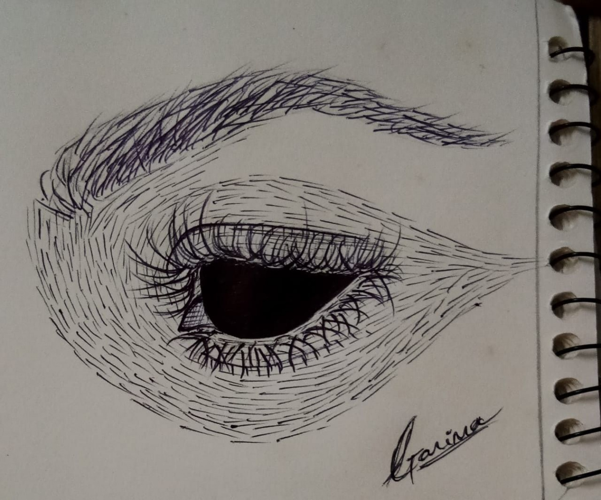 The weird Eye!!👁  Black pen drawing, Eyeball art, Eyeball drawing