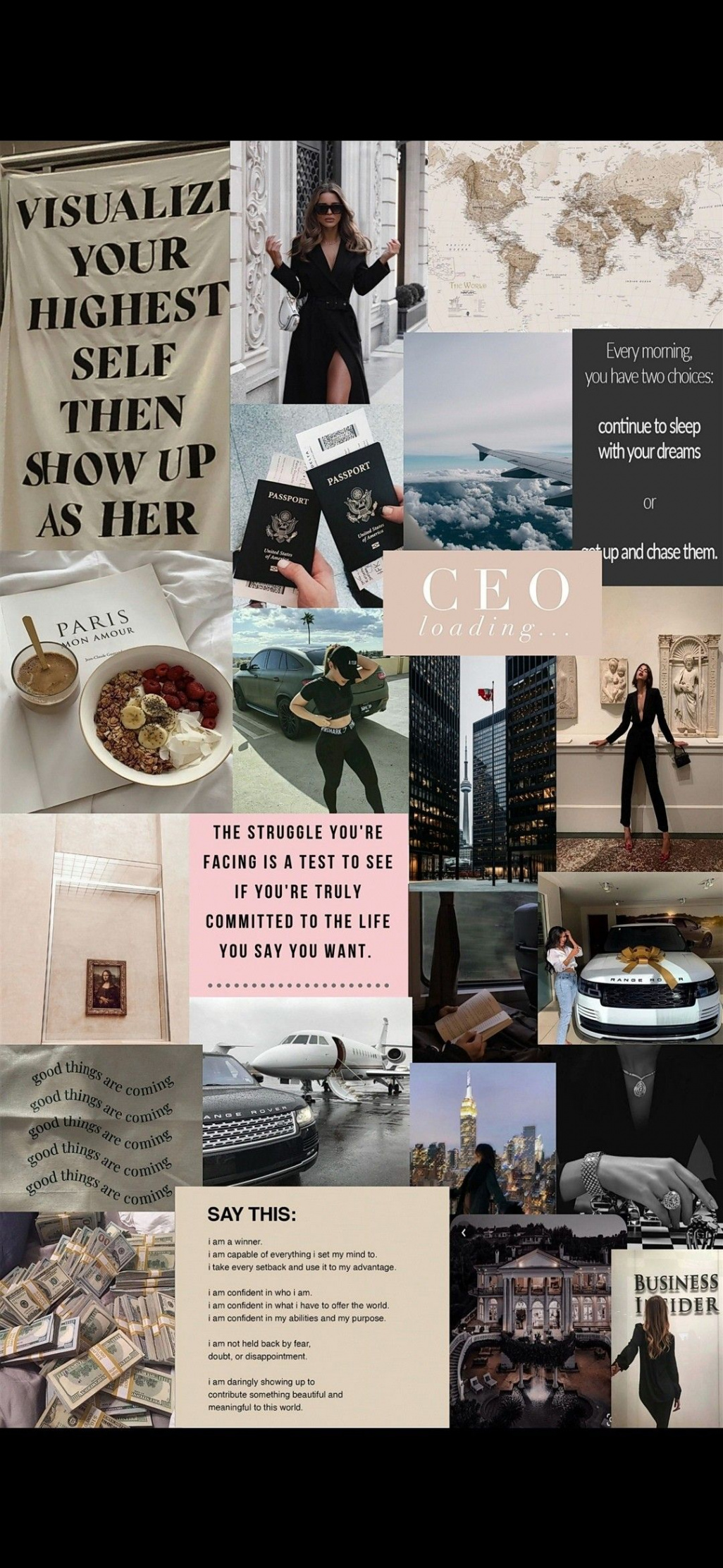 Vision board  Girl boss wallpaper, Vision board wallpaper, Vision