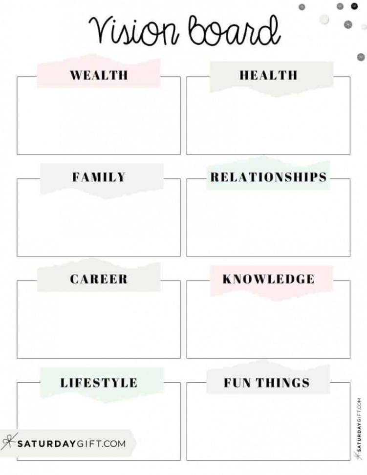 Vision Board Template -  Cute (&Free) Dream Board Printables