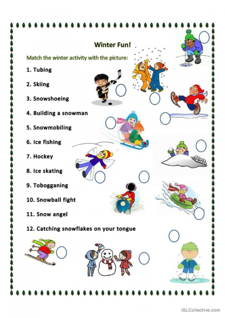 What can we do in the winter? pictur: English ESL worksheets pdf