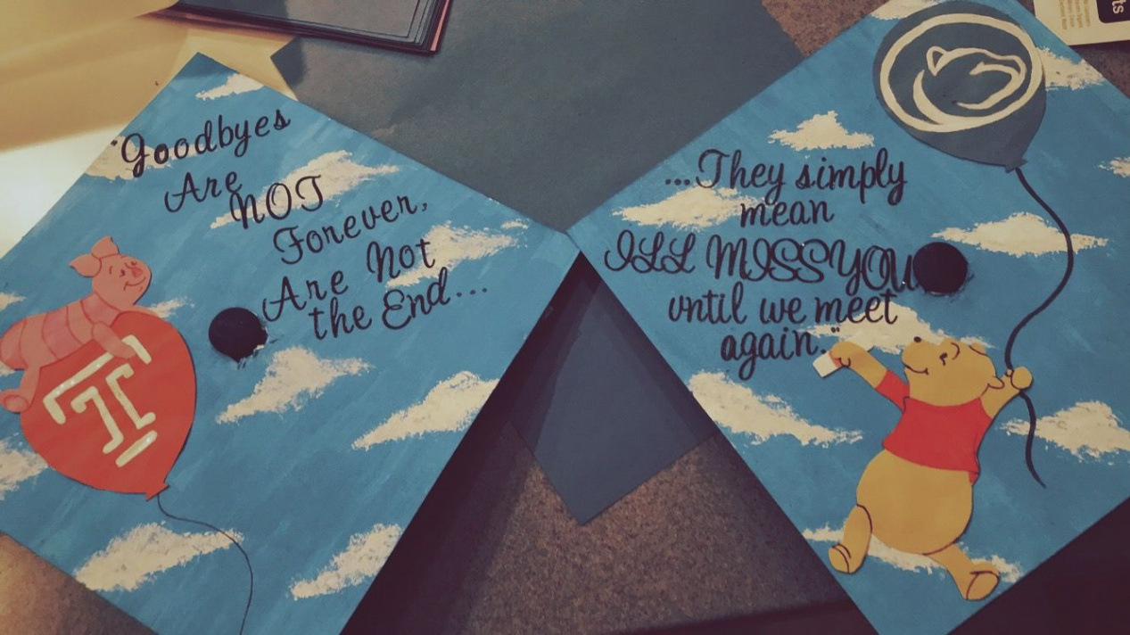 Winnie the Pooh grad cap! #gradcap #graduation #graduationcap