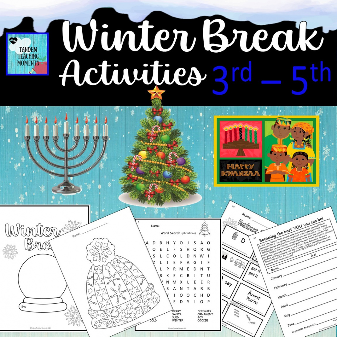 Winter Break Activities for rd-th  Made By Teachers