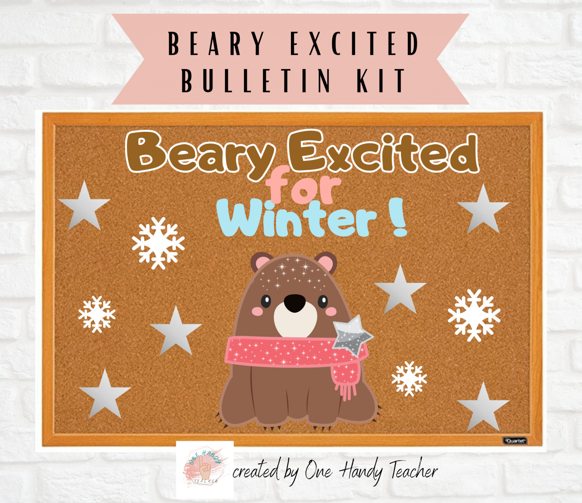 Winter Bulletin Bear Bulletin Bulletin Board Kit December - Etsy UK