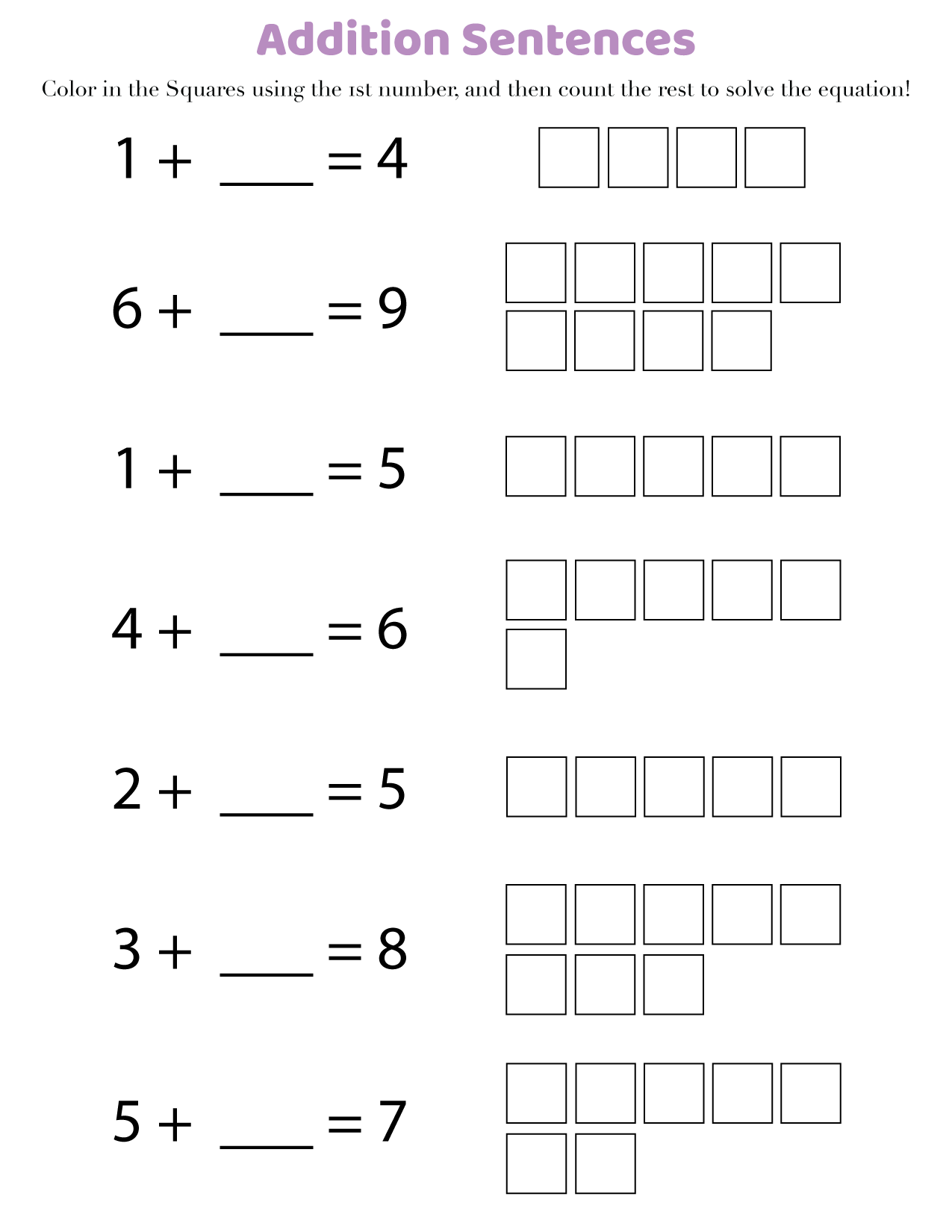 Printable Worksheets for 1st Grade 11