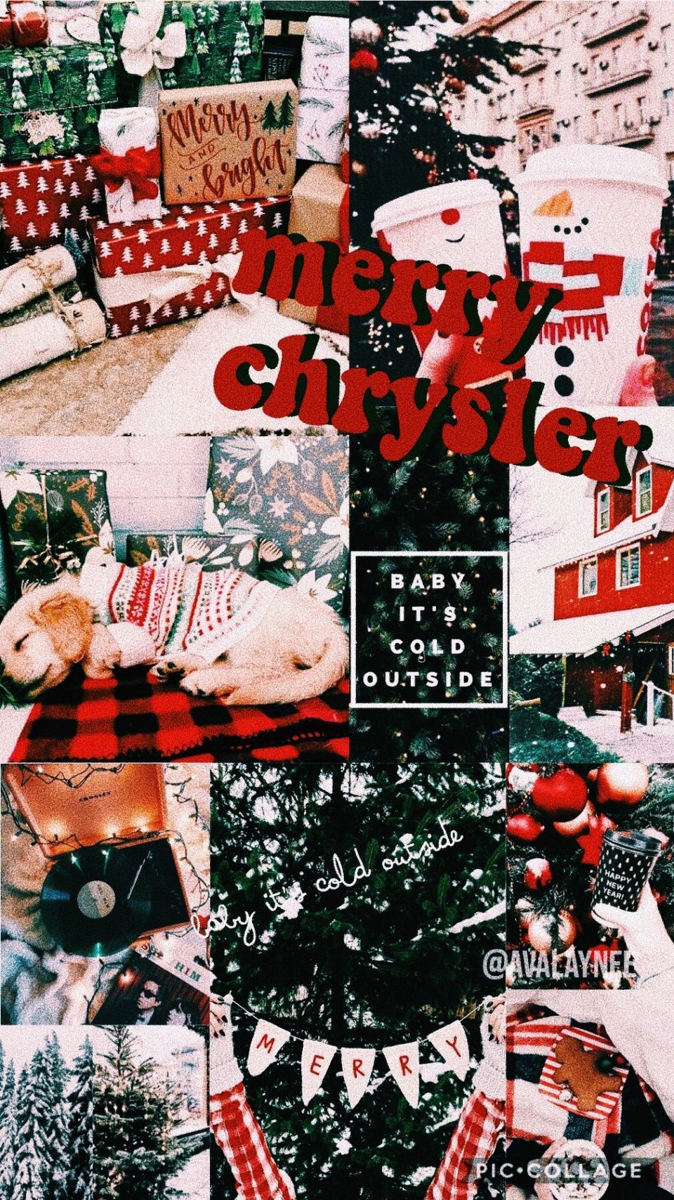 Christmas Lockscreen Aesthetic Collage